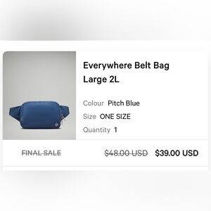 Lululemon Everywhere Belt Bag Large 2L